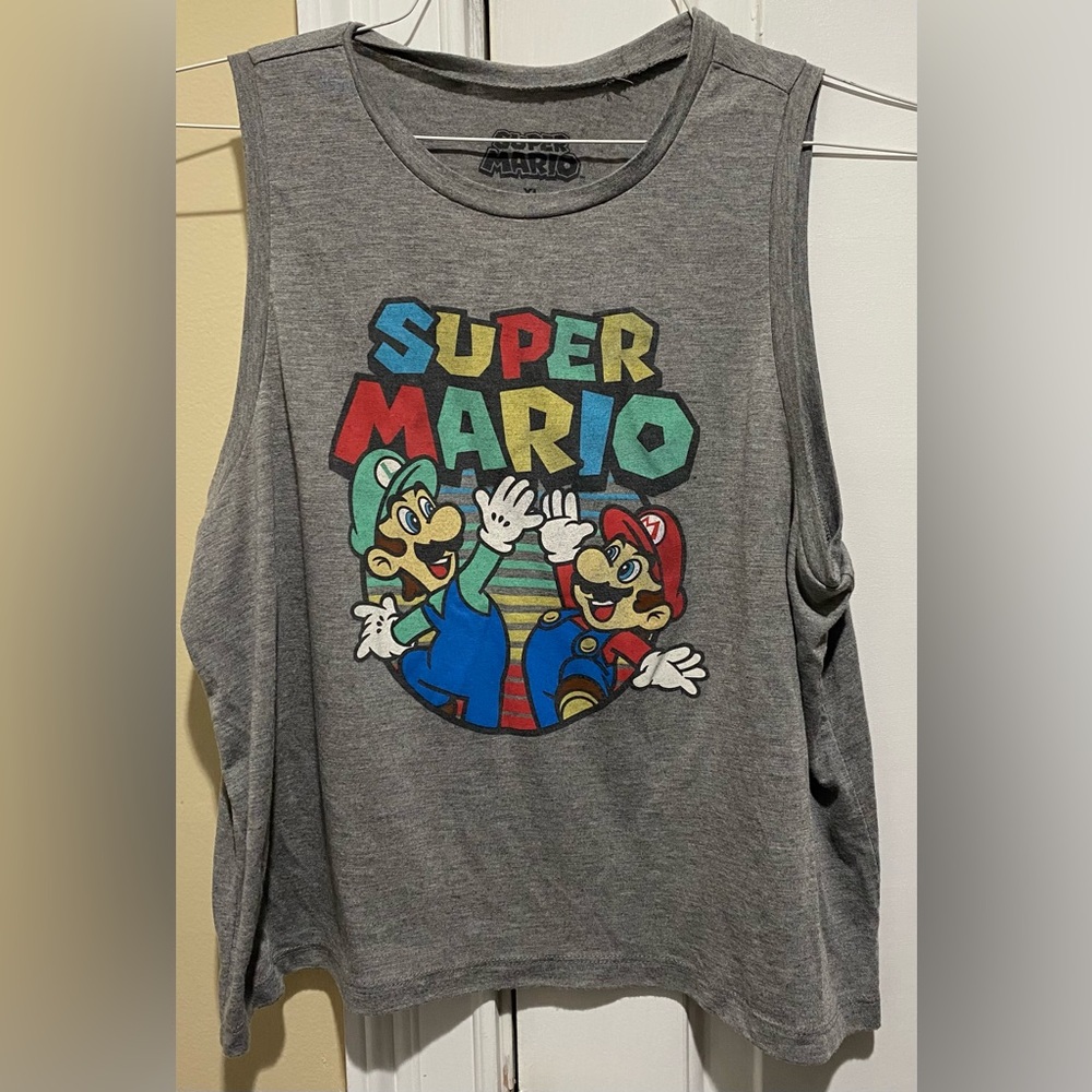 Nintendo Super Mario Gray Tee XL